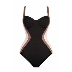 TA3 Small One Piece Lifty Contour Black/ Mocha/ Peach X/Long B/C NWT